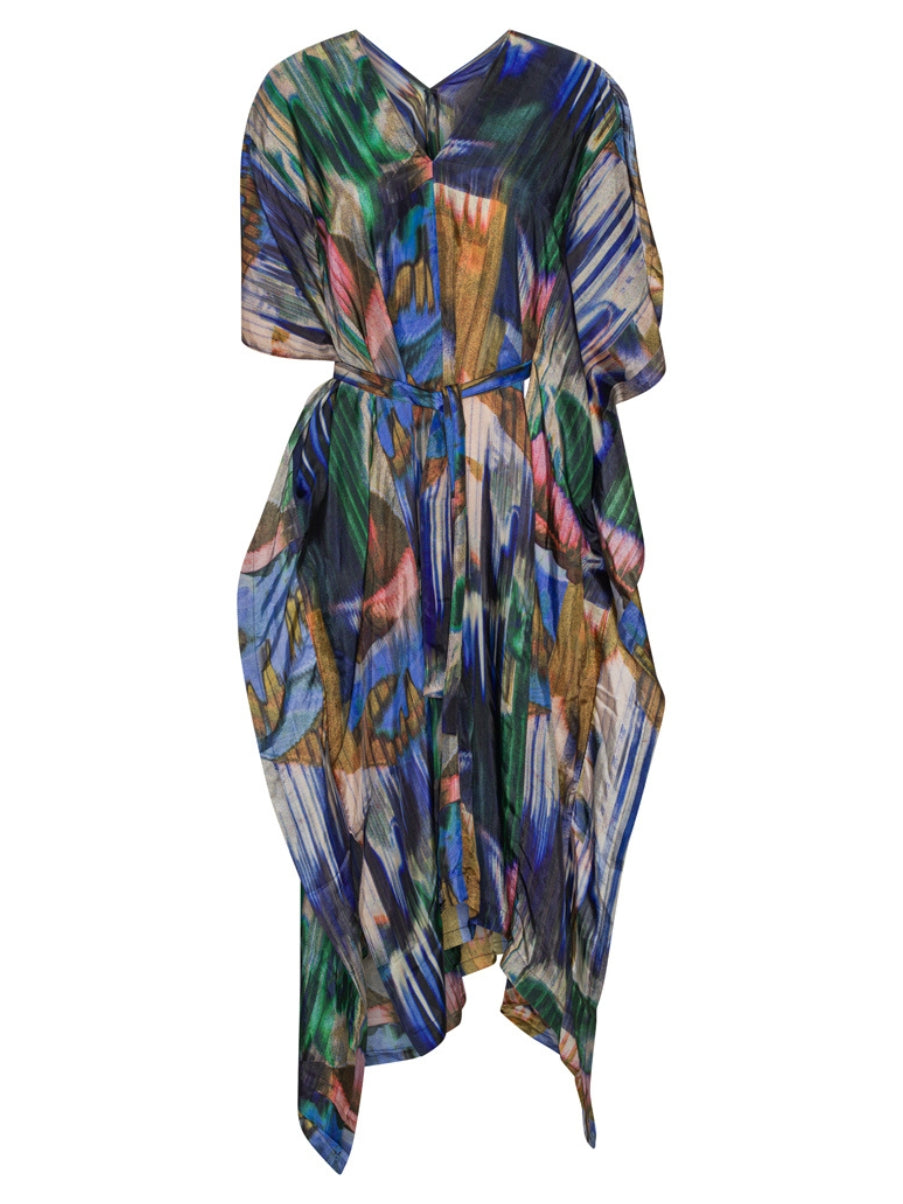 Henrik Vibskov Uncut Kaftan - Multi Brush Drips