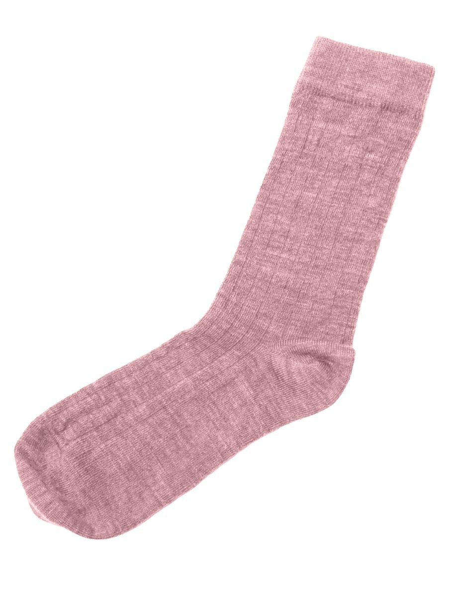 Joha -Tynde Uldstrømper I Blød Merinould - Rosa