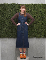 Nudie Jeans Mona Denim Dress 40s Redcast Dark Blue