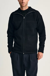 S.N.S.  Herning FISHERMAN full zip | lang lynlås, navy blue