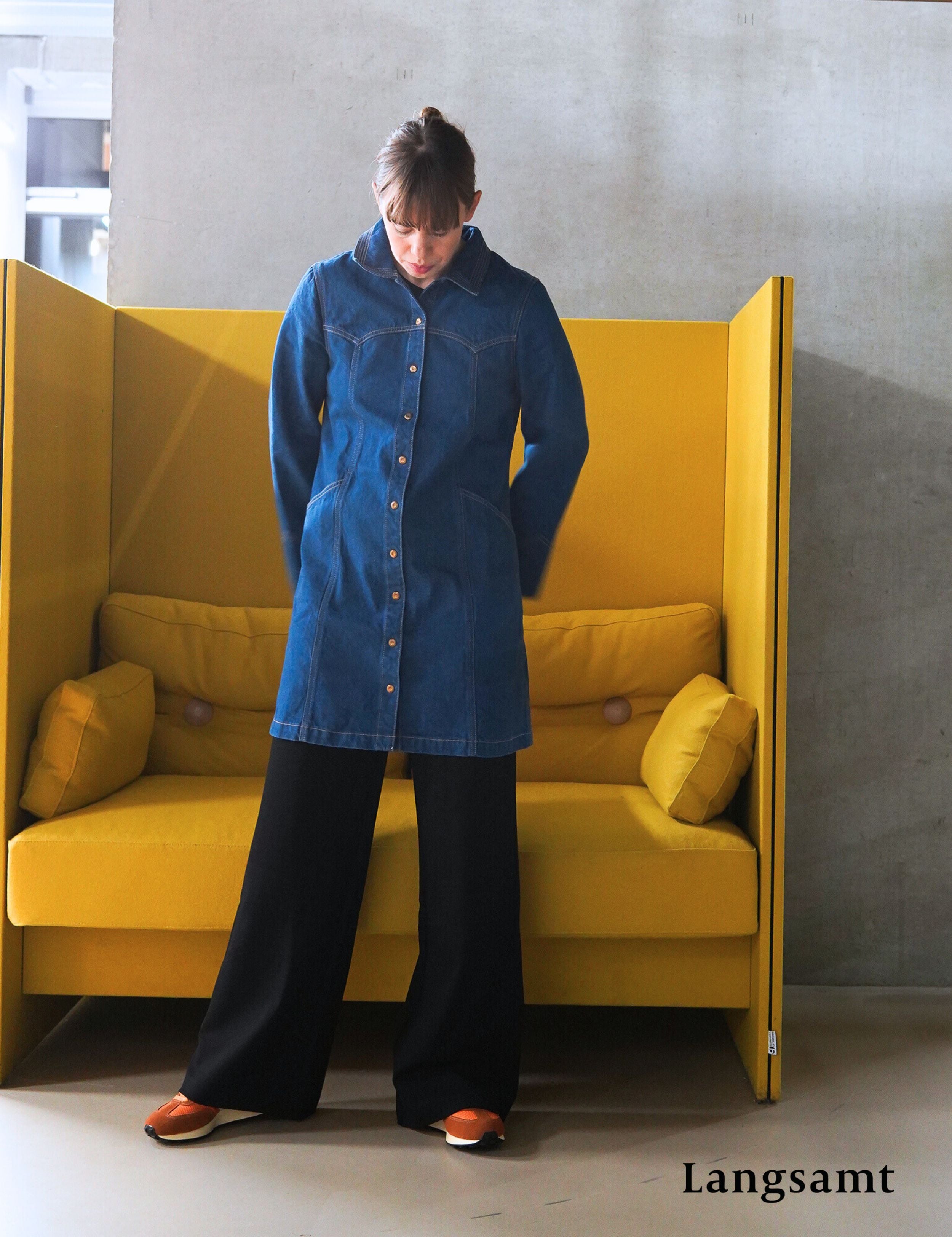 Nudie Jeans Maj Western Denim Dress Blue