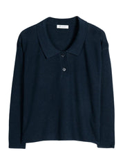 Rifo Nina Women's Polo Recycled Linen Blue