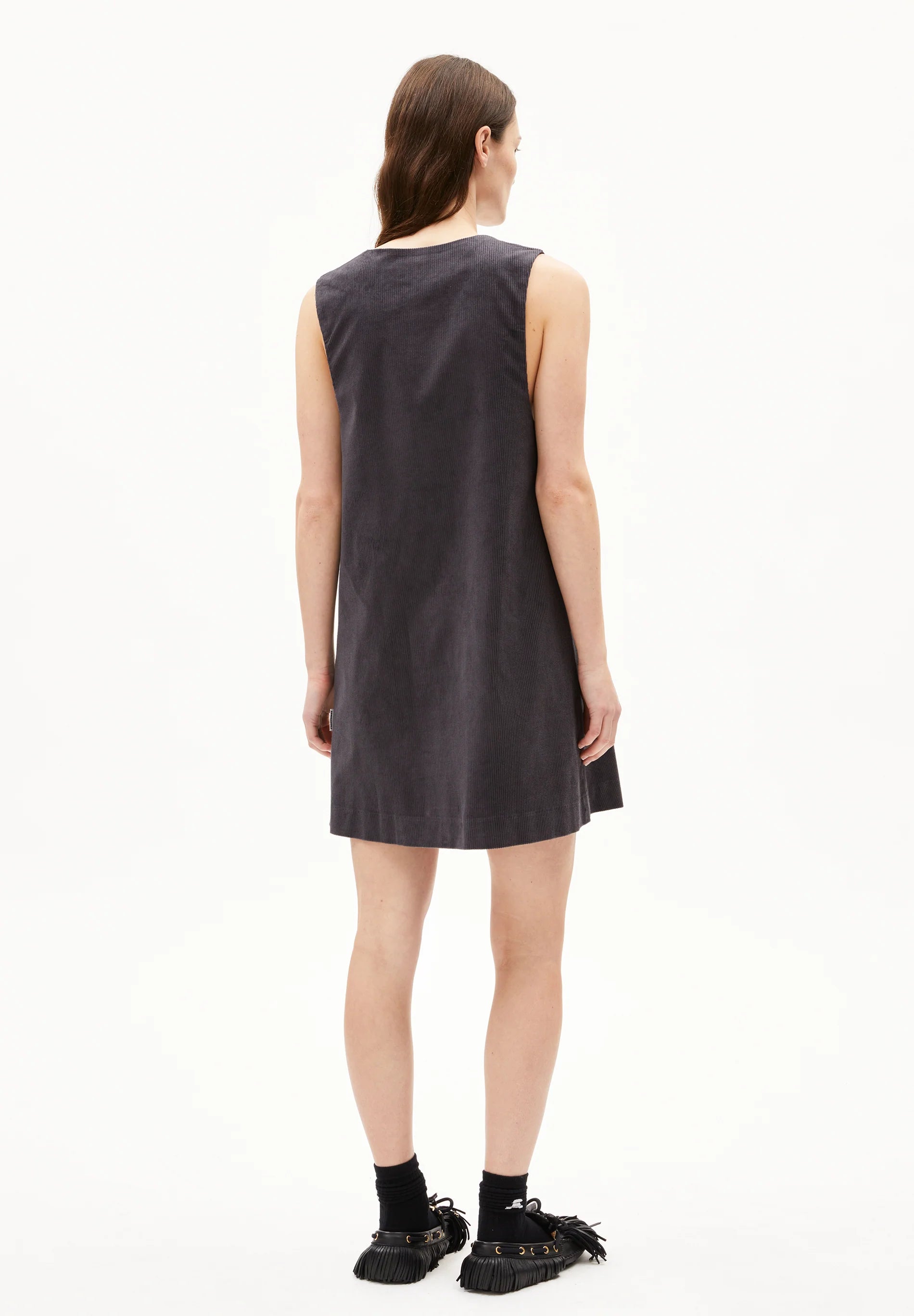 Armedangels - Pinaafo Corduroy Dress - Dark Steel