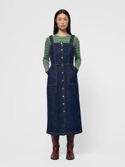 Nudie Jeans Mona Denim Dress 40s Redcast Dark Blue