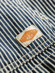 Nudie jeans Jade Striped Zip Jacket Blue/Offwhite