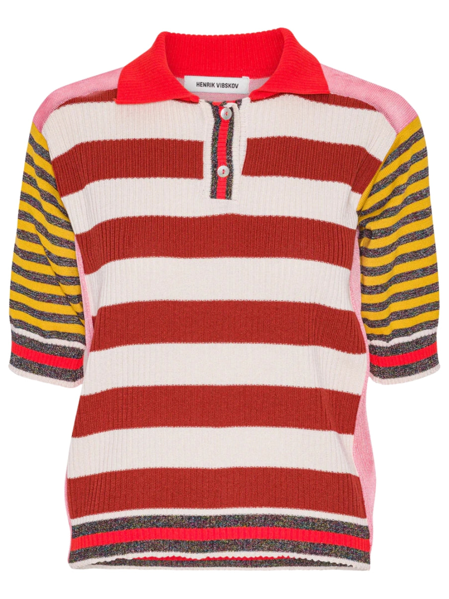 Henrik Vibskov Mix Polo - Pink Mix