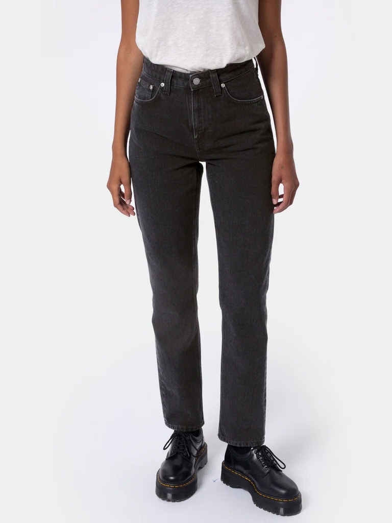 Nudie Jeans Breezy Britt Black Worn – Langsamt