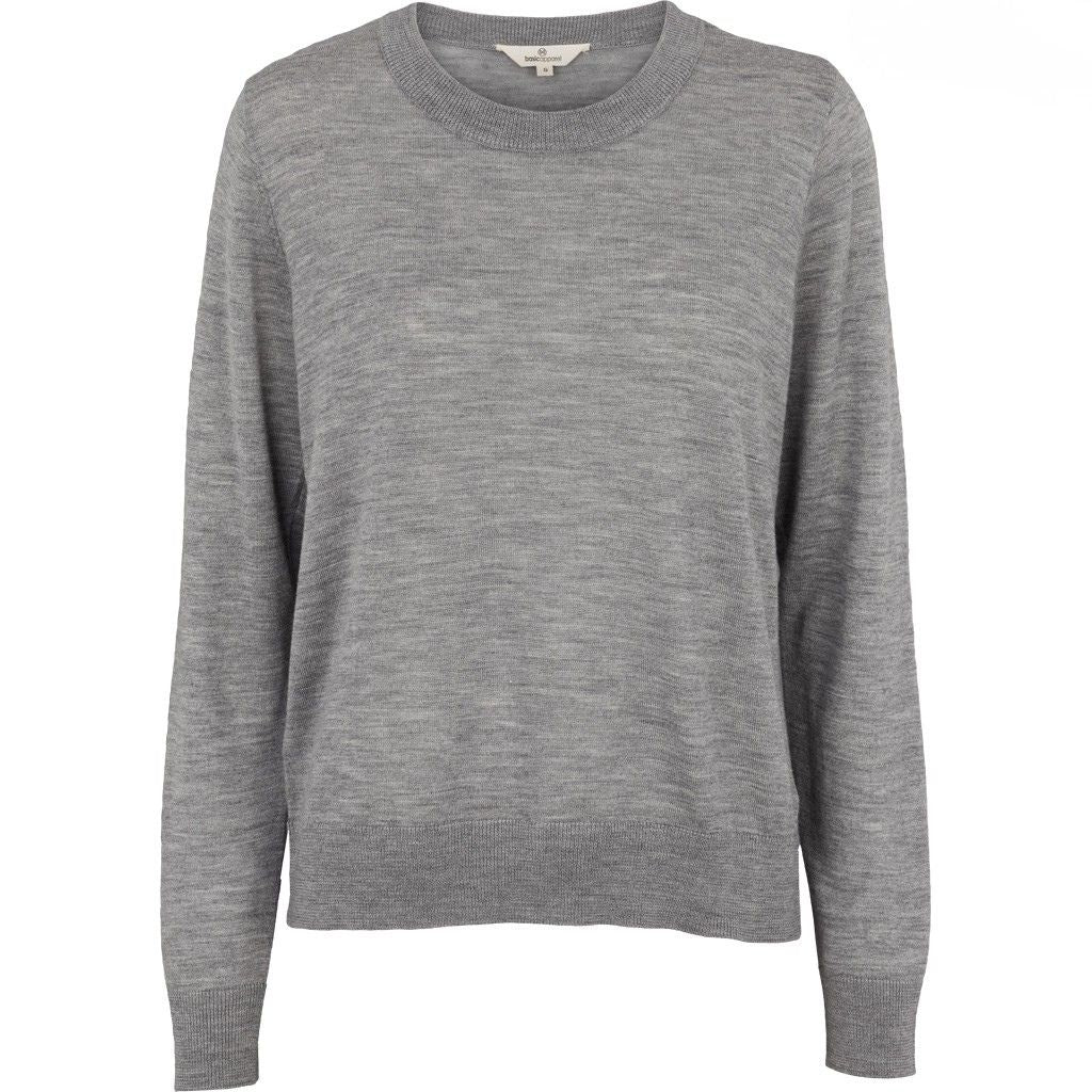 Basic Apparel - Vera Sweather - Light Grey Mel