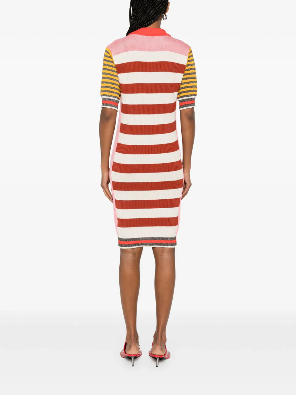 Henrik Vibskov Mix Polo Dress - Pink Mix