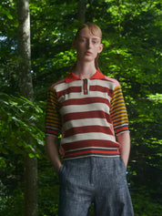 Henrik Vibskov Mix Polo - Pink Mix