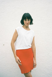 Junglefolk Janet Knit Skirt Poppy Red