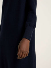 Lanius Turtleneck dress (GOTS) Midnight Melange