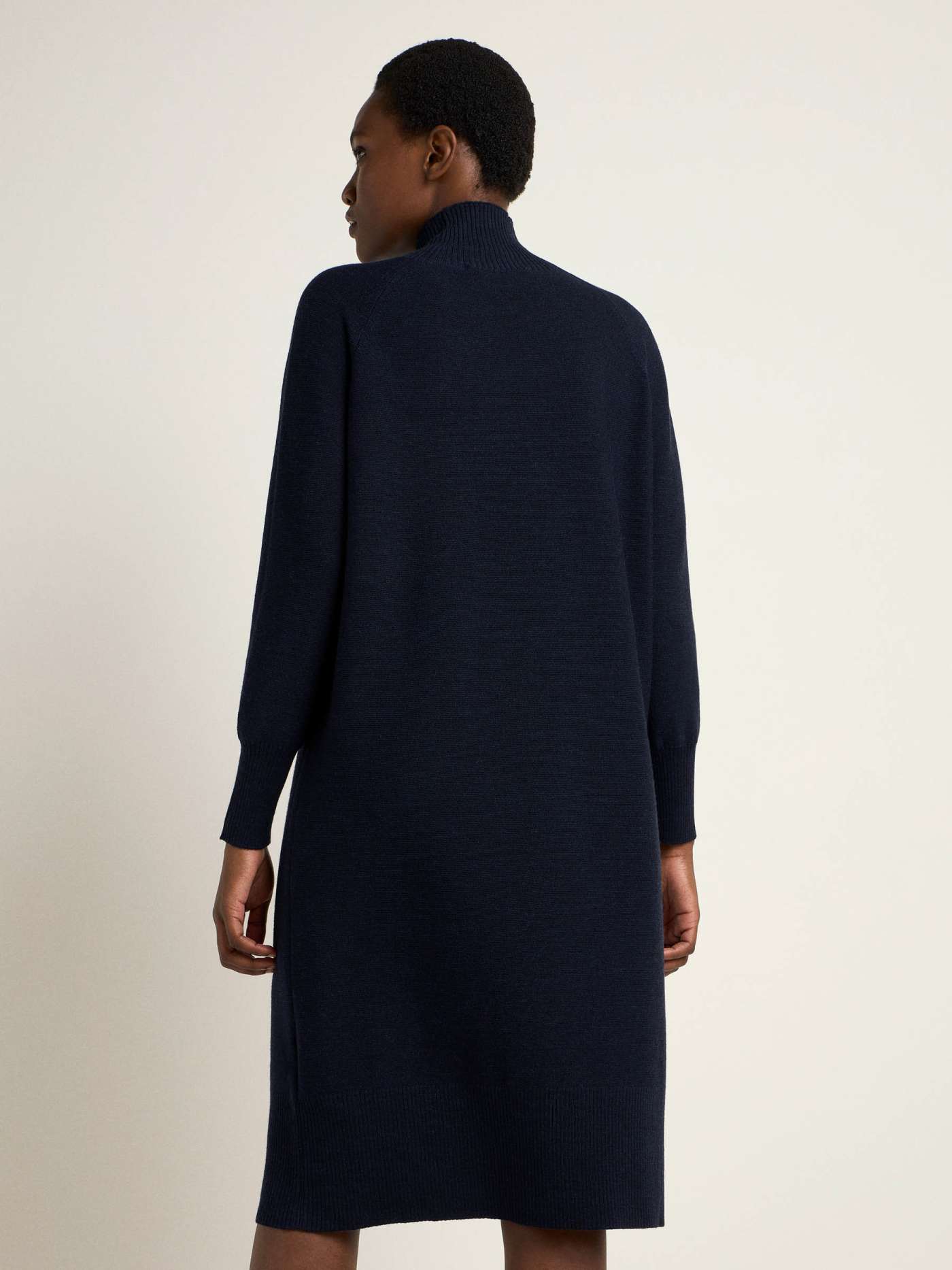 Lanius Turtleneck dress (GOTS) Midnight Melange
