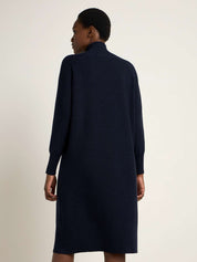 Lanius Turtleneck dress (GOTS) Midnight Melange