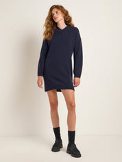 Lanius Mini knit dress (GOTS) - midnight melange