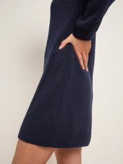 Lanius Mini knit dress (GOTS) - midnight melange
