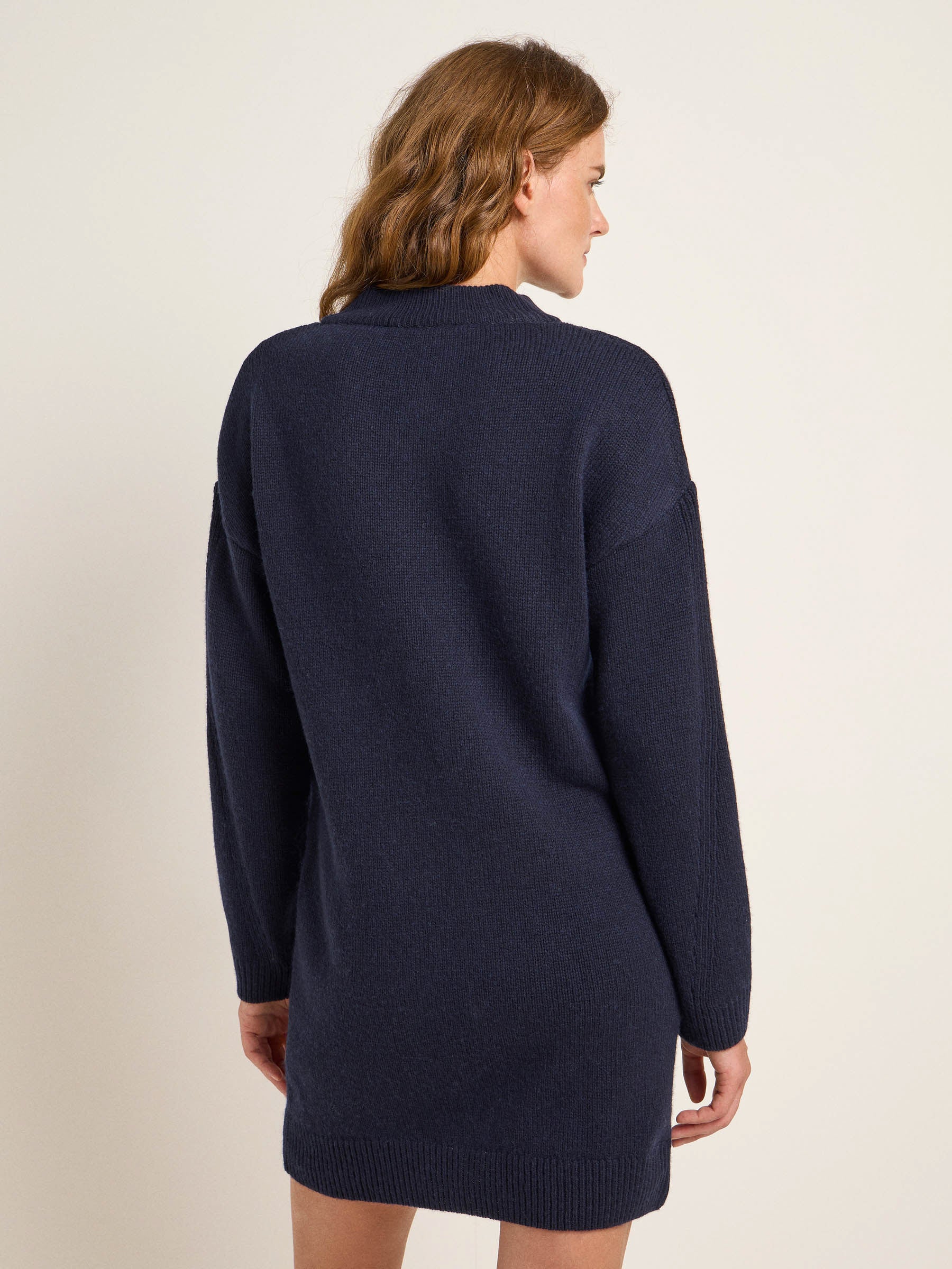 Lanius Mini knit dress (GOTS) - midnight melange