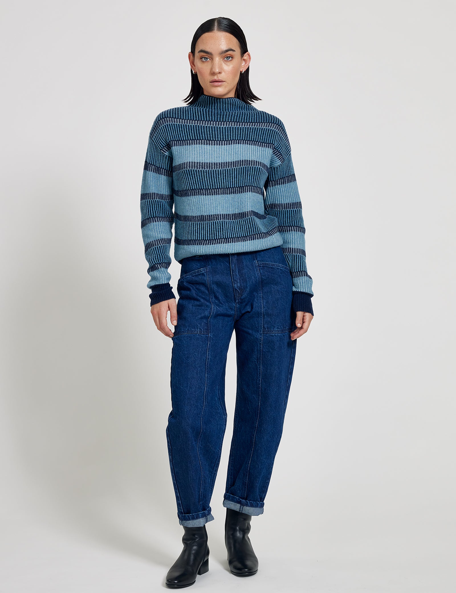 Maska Mitzi sweater ink blue