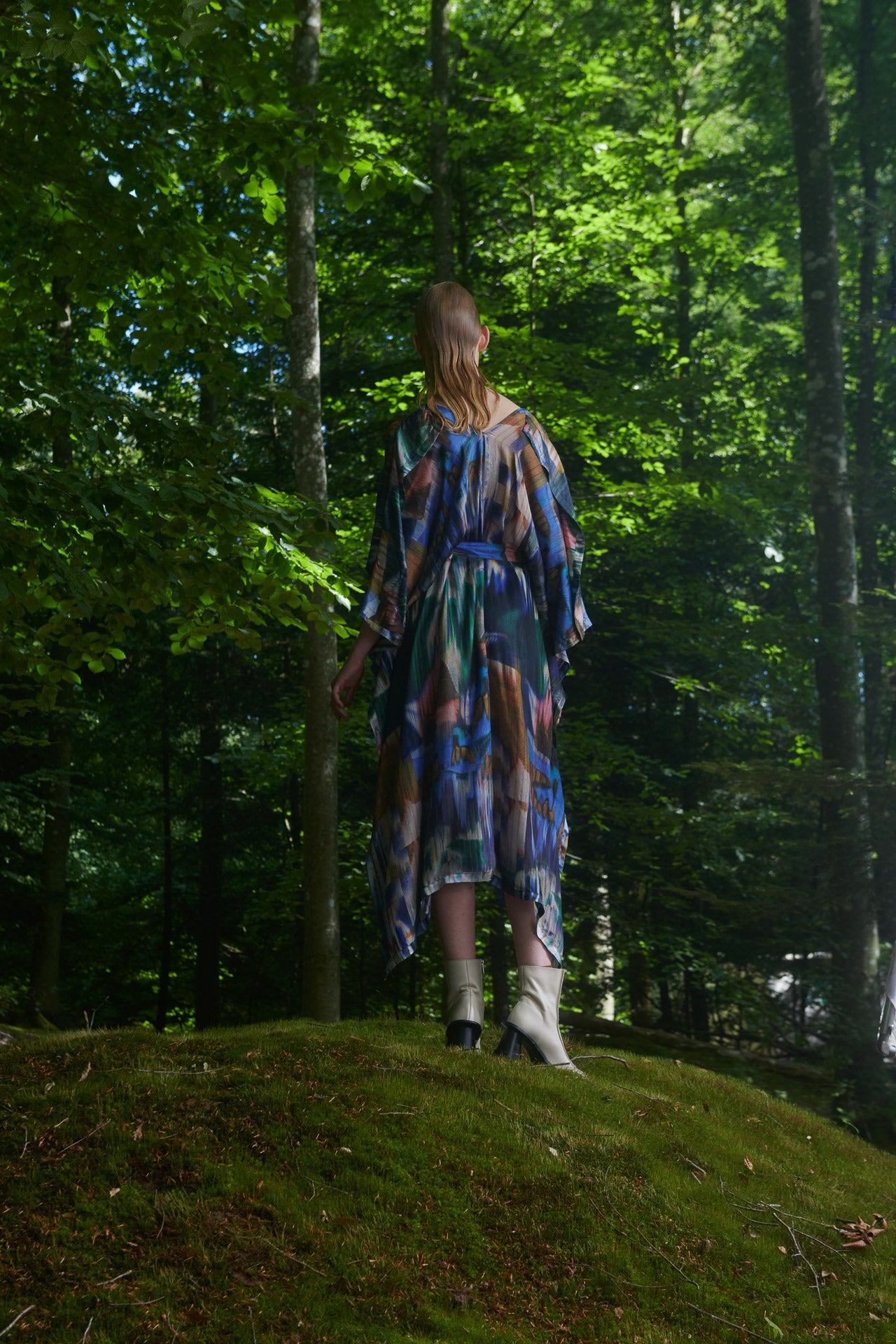 Henrik Vibskov Uncut Kaftan - Multi Brush Drips