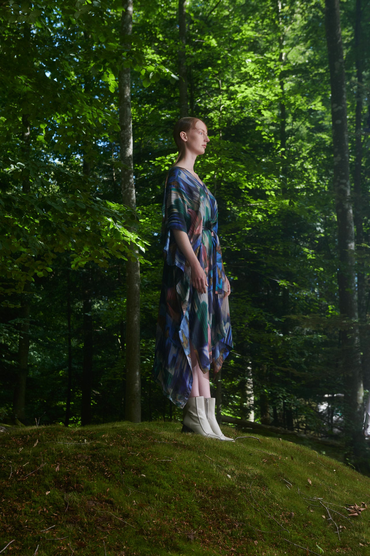 Henrik Vibskov Uncut Kaftan - Multi Brush Drips