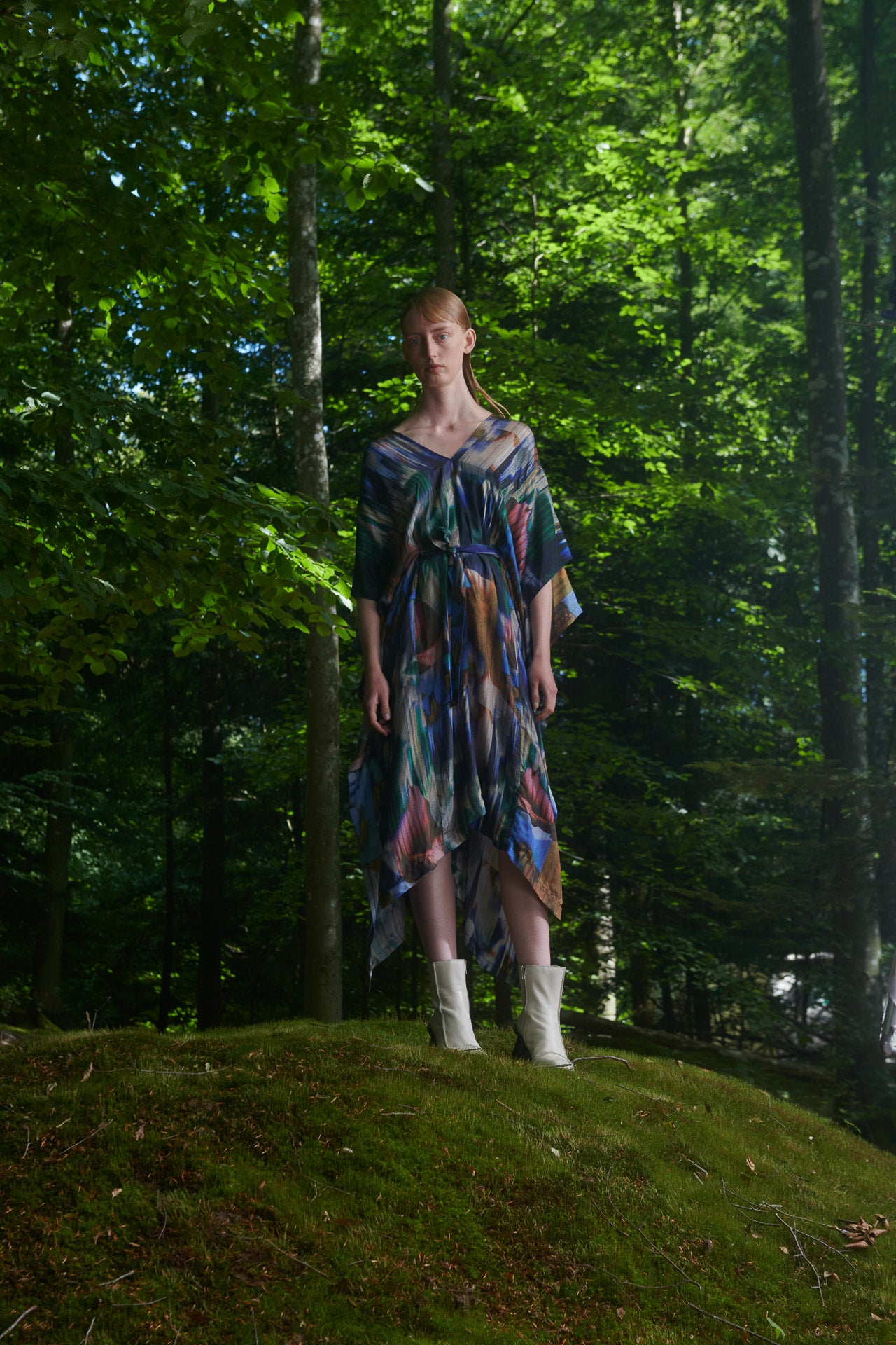 Henrik Vibskov Uncut Kaftan - Multi Brush Drips