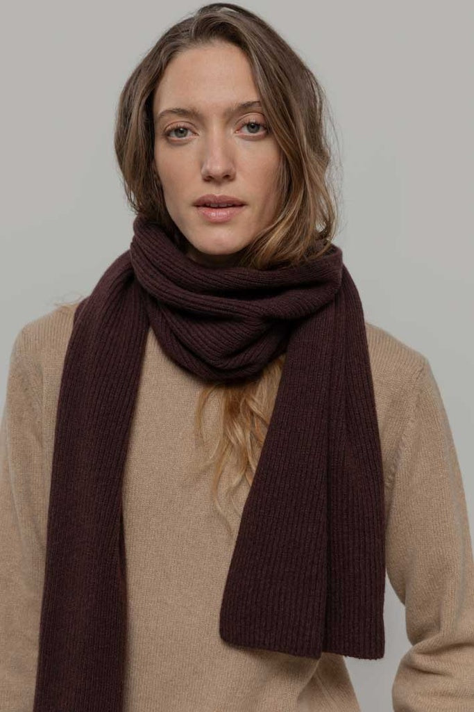 Rifo - Federico Recycled Cashmere Scarf - Brown Caffè