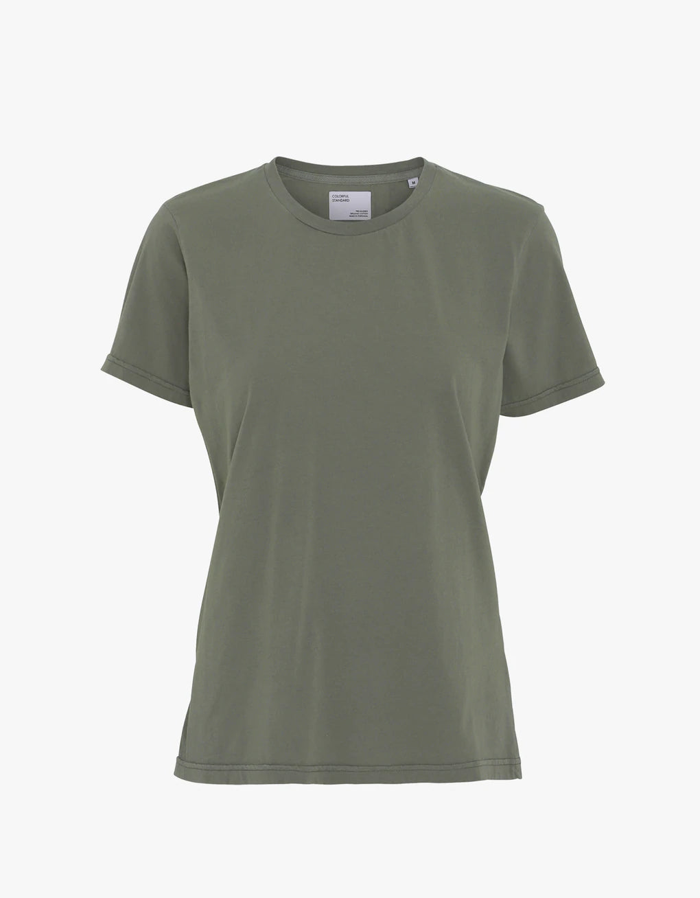 Women light organic tee - dusty olive - Colorful Standard