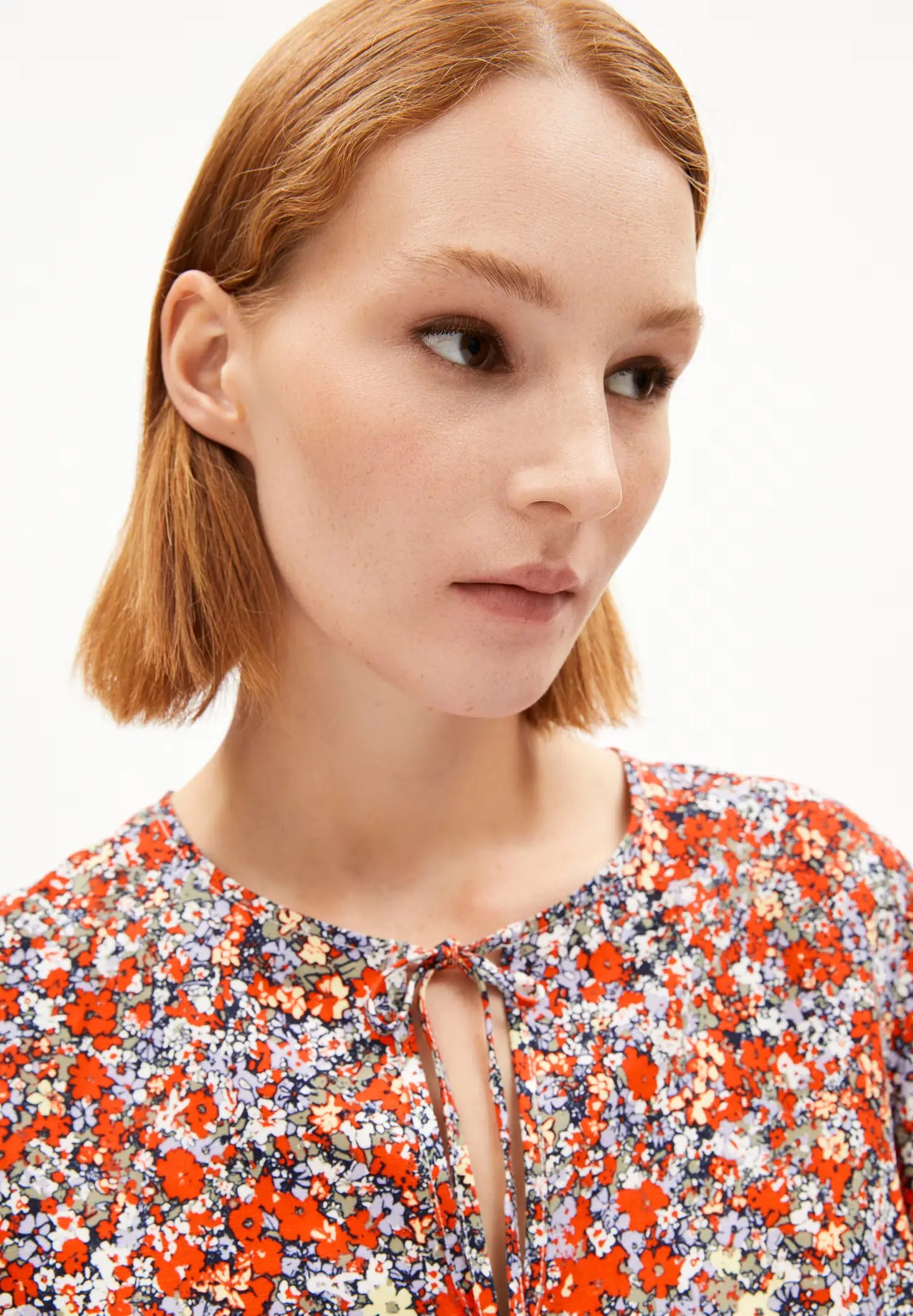 Armedangels Andrikaa Mosaic Lino Coral Blush