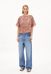 Armedangels Andrikaa Mosaic Lino Coral Blush