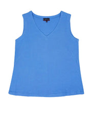 Armor Lux Vest top Linen Blue Saphir Lyseblå