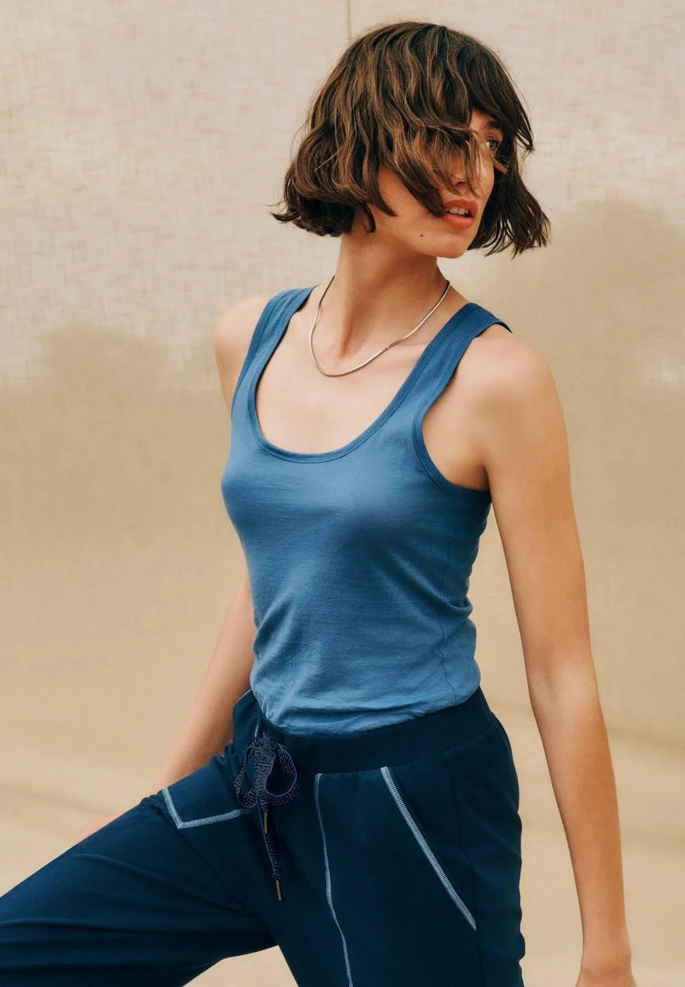 Hanro - Tank Top - Ultralight Slate Blue