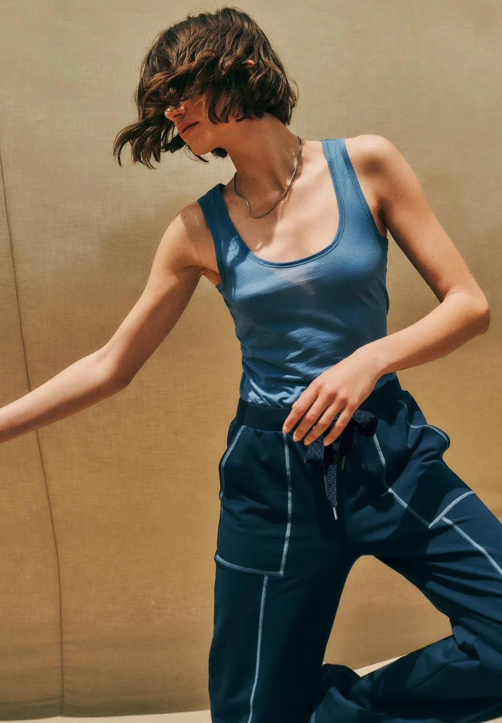Hanro - Tank Top - Ultralight Slate Blue