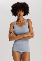 Hanro - Cotton Delight Top - Sea Breeze