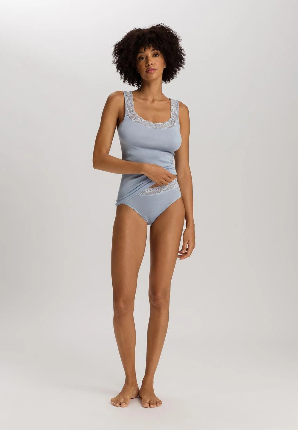 Hanro - Cotton Delight Top - Sea Breeze