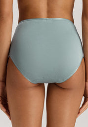 Hanro - Cotton Seamless Maxi Briefs - Tourmaline Blue