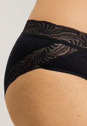 Hanro - Cotton Delight Midi Briefs - Black