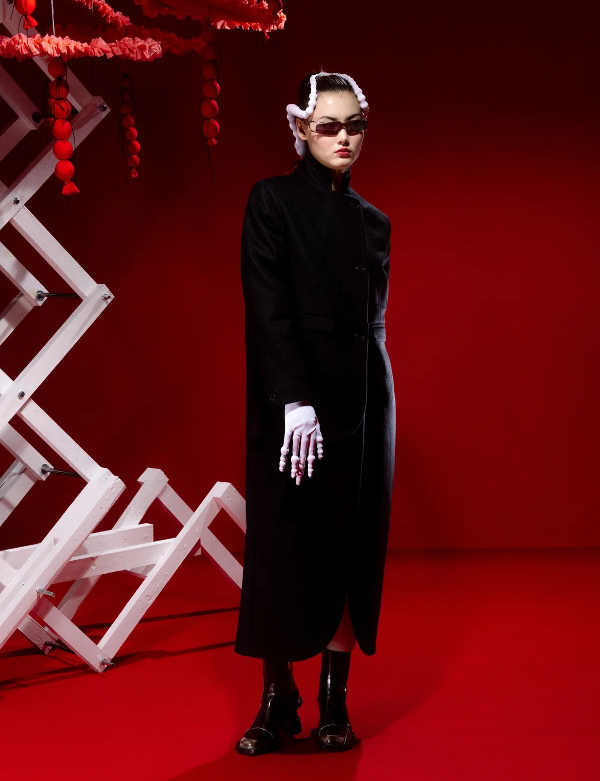 Henrik Vibskov sort frakke Afternoon Coat