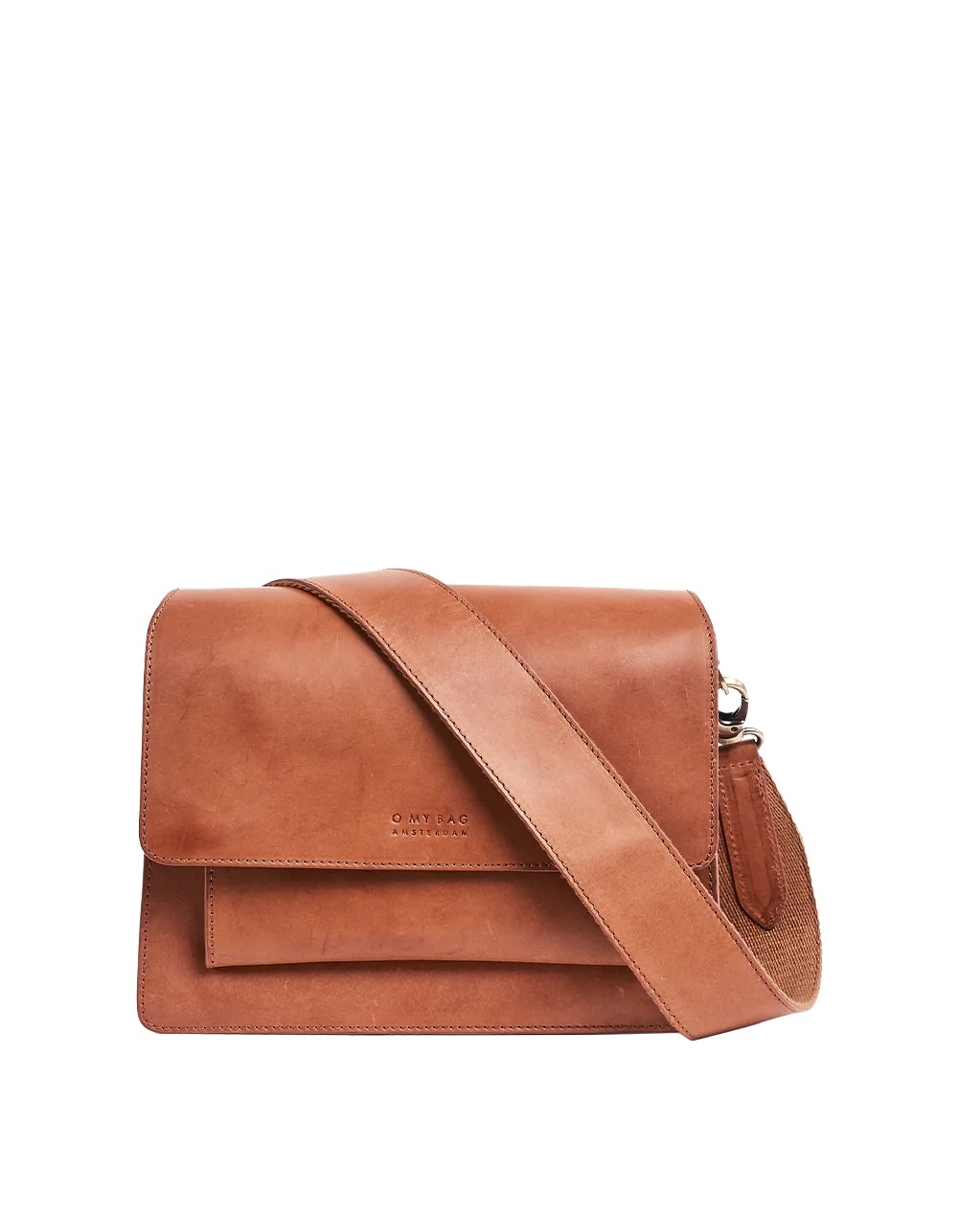 O My Bag Harper taske læder cognac bred rem