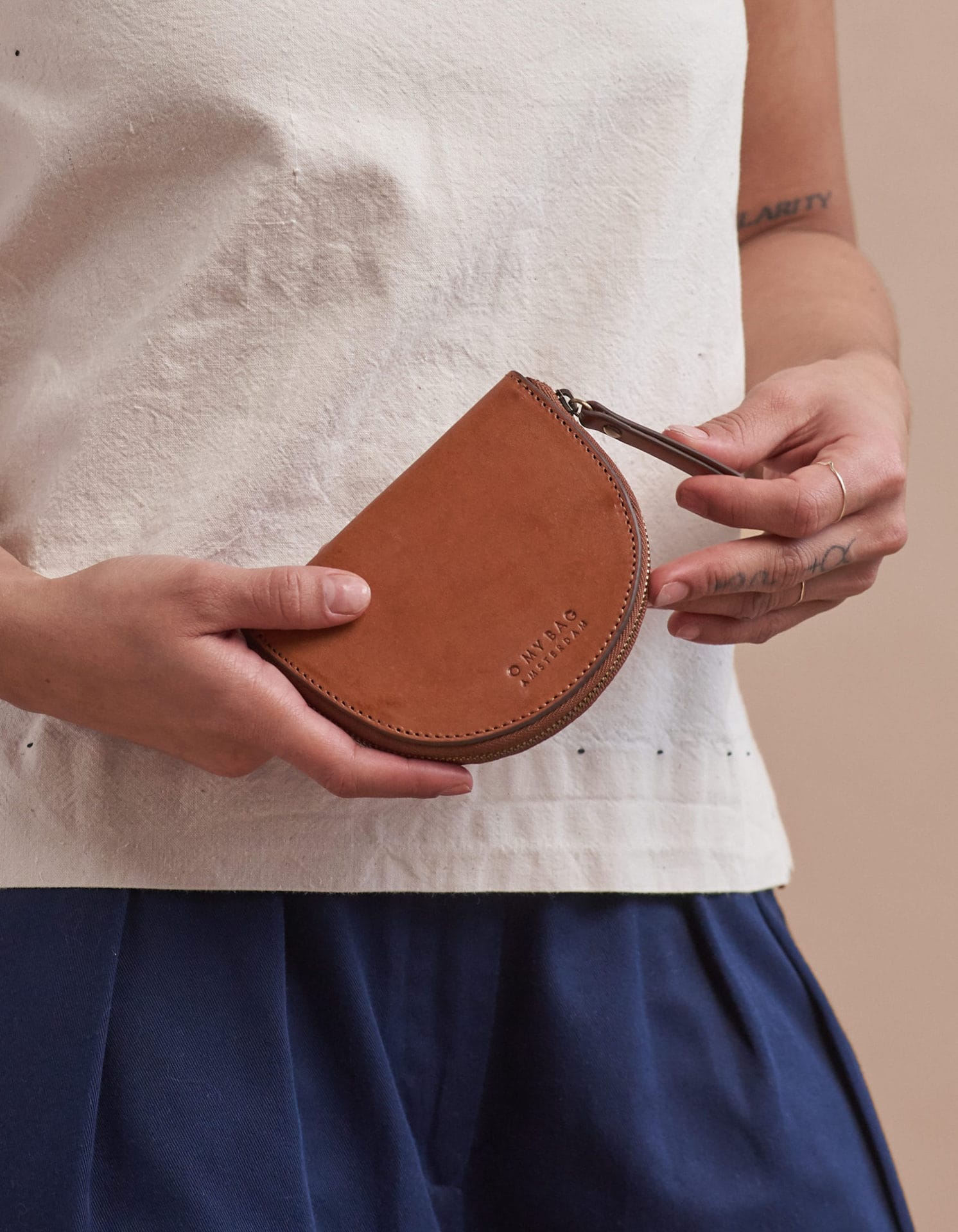 O My Bag Laura Purse cognac skind