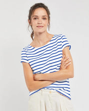 Armor Lux - Short-sleeved Breton shirt - White/Etoile royal