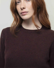 Rifo - Laura Woman Recycled Wool Sweater - Brown Caffè