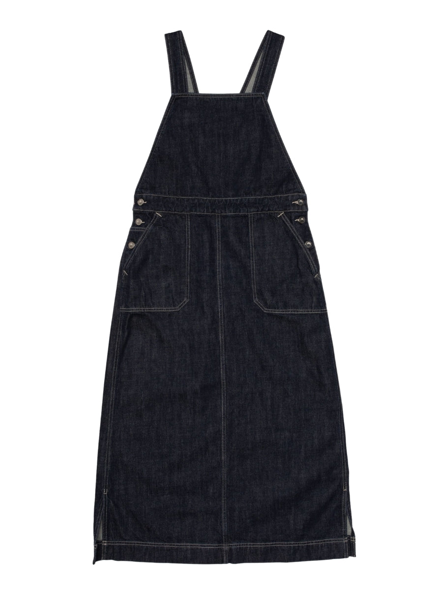 Nudie Jeans Malwa Workwear Denim Dress Dark Blue