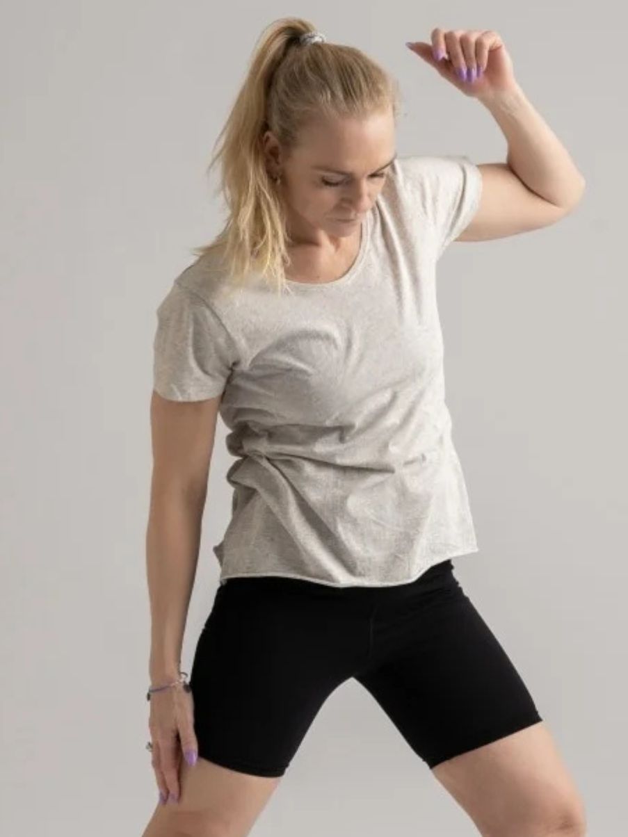 Yogamii Yama Tee - økologisk yogatøj off white