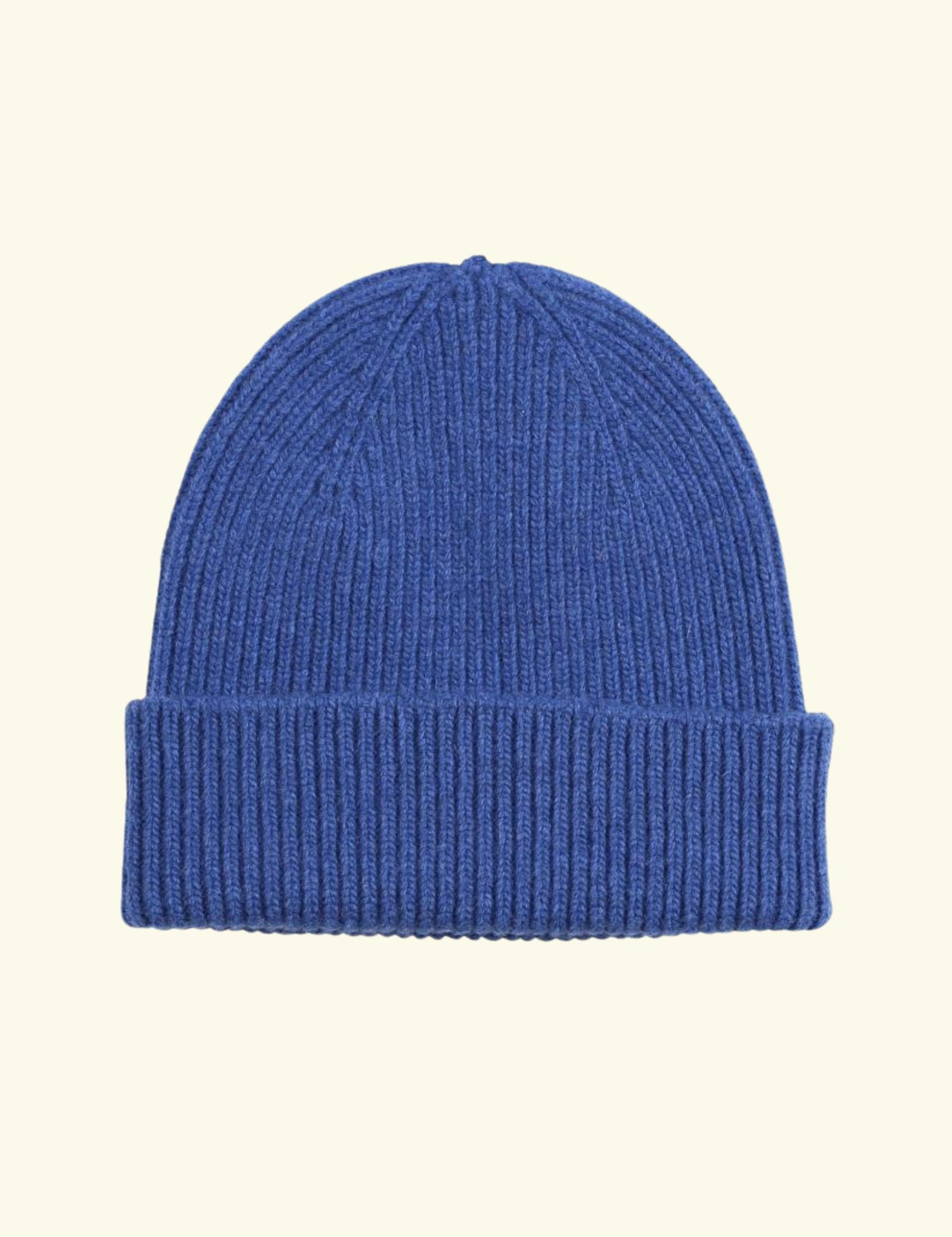 Merino wool beanie - Royal blue