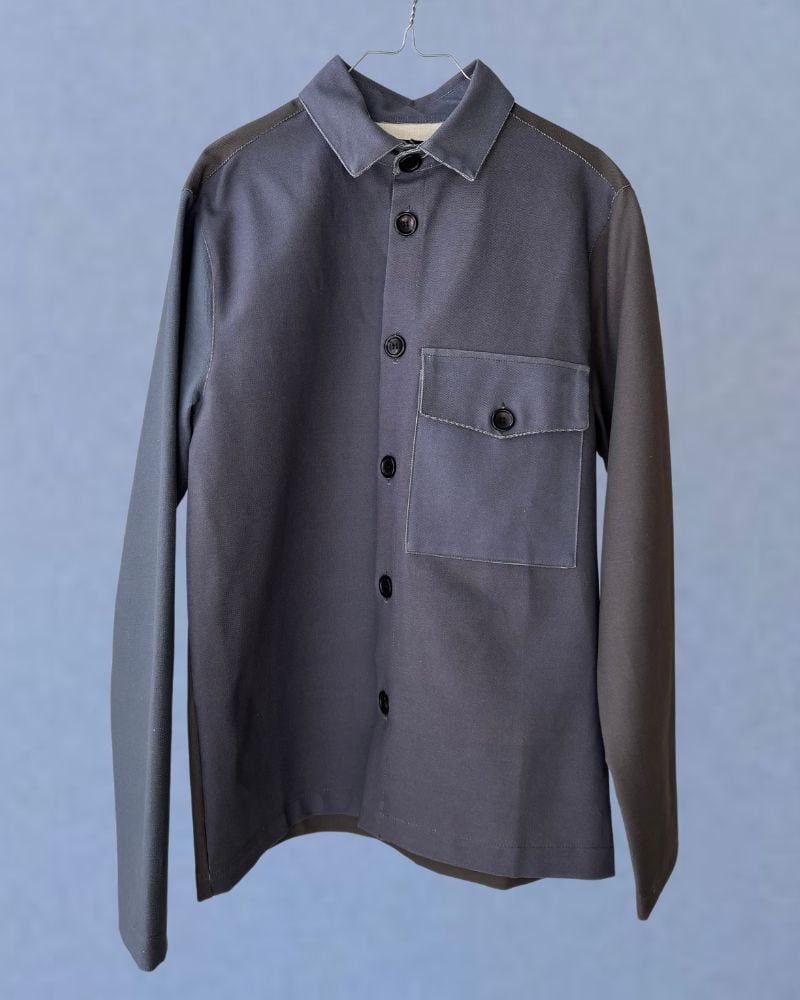 Klaus Samsøe Overshirt Made in Denmark Blå