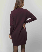 Rifo Selvaggia Recycled Wool Dress - Brown Caffè