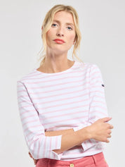 Armor Lux 3/4 length sleeve Breton striped shirt - Blanc/Fairytale