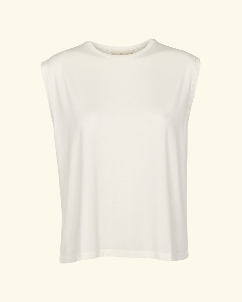 Basic Apparel Jolanda Tank Off White