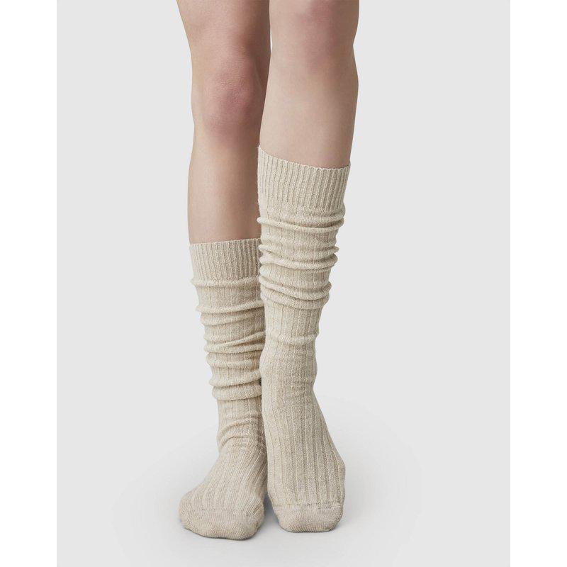Swedish Stockings - Bodil Chunky Knee-Highs - Oat