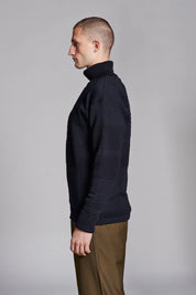 S.N.S Herning - Fisherman Sweater | høj hals, navy blue